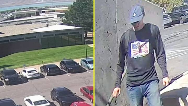 Saltó de un techo y huyó del lugar: Revelan nuevo video del presunto asesino de Charlie Kirk