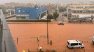 Cerraron playas y escuelas en Ibiza por las fuertes lluvias e inundaciones que azotaron las islas Baleares