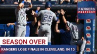 The Rangers lost their season finale in Cleveland, to finish at .500 (81