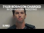 WATCH: Tyler Robinson formally charged for Charlie Kirk shooting