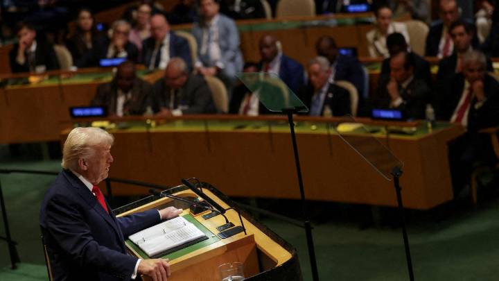 Trump says he was victim of ’triple sabotage’ at UN and Secret Service is looking into the matter