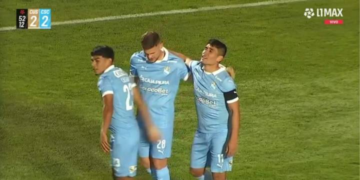 Gol de Irven Ávila con certera definición en Sporting Cristal vs Cusco FC por Liga 1 2025
