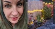 Stokie mum uses beer bottles to transform council house garden with amazing results