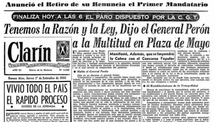 Ecos del 55: en vez de marchas y silencios, otro Nunca Más