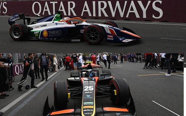 Módica cosecha de los pilotos F2 de Escudería Telmex Telcel en Bakú