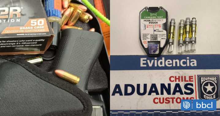 Tras querella de Aduanas en su contra: mujer que ingresó al país con armas queda en prisión preventiva