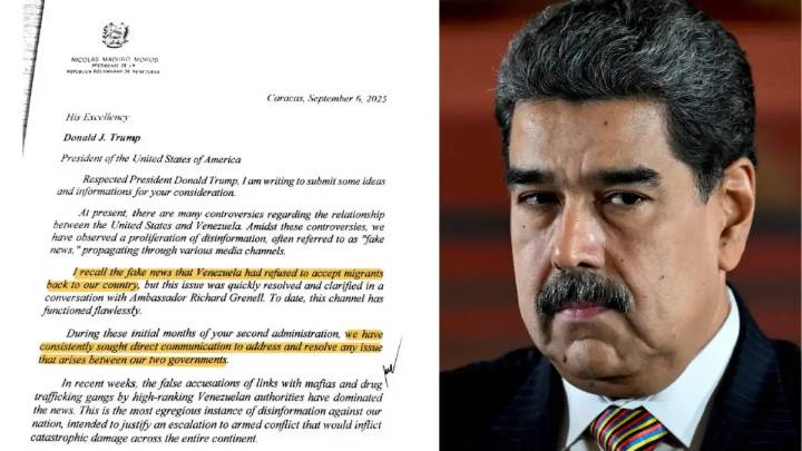 Venezuela confirma que envió carta al presidente de Estados Unidos, Donald Trump, en la que muestra disposición a dialogar