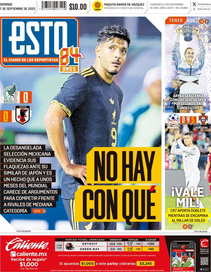La portada 07 de septiembre del 2025