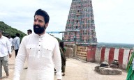 Mohit Malik, Shrenu Parikh seek divine blessings at Tiruttani Murugan Temple ahead of 'Ganesh Kartikey' show