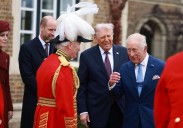 Carlos III recibe a Trump con honores militares y saludo real en el castillo de Windsor