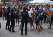 Tensión en Madrid: altercados entre ultras del Marsella y la policía antes del partido contra el Real Madrid