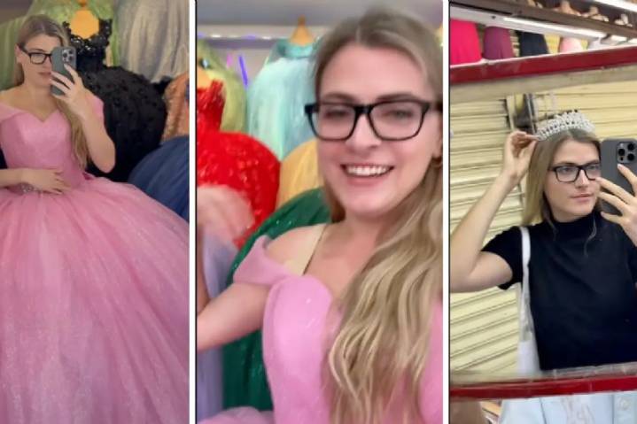 Video: Influencer ucraniana cumple su sueño y celebra sus XV en México