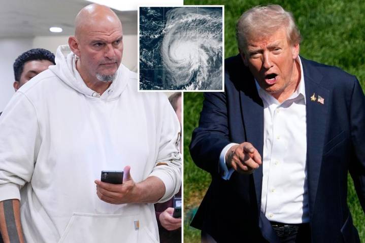 John Fetterman warns Dems about gov't shutdown with hurricanes threatening East Coast