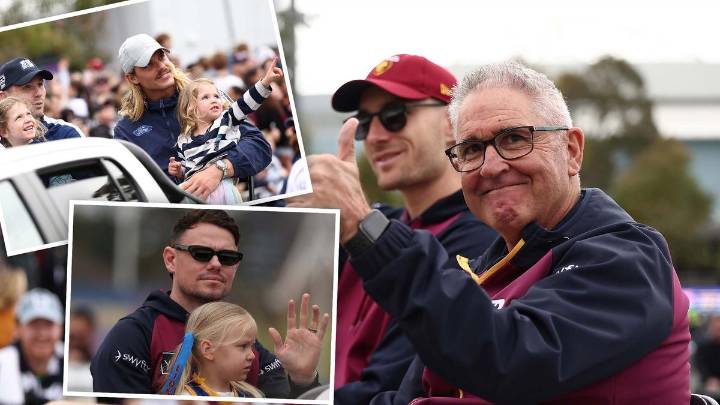 AFL grand final: Thousands of supporters flock to parade ahead of Geelong, Brisbane decider