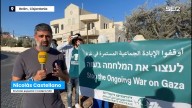 Manifestación conjunta por la paz entre israelíes y palestinos en Belén (Cisjordania)