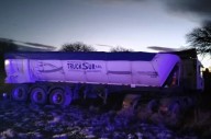 Dos camiones se rozaron en la Ruta Provincial 13