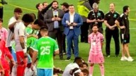 Escándalo en la final de la Leagues Cup: Luis Suárez escupió a un asistente del equipo rival