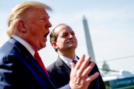 Acosta said he never saw Trump’s name during Epstein case