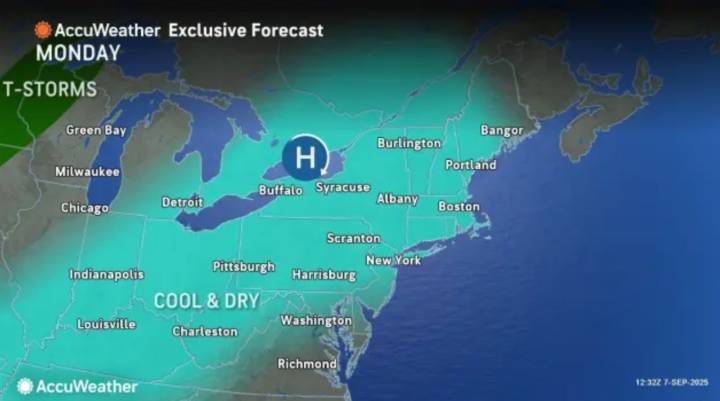 Cool, dry week ahead. Latest N.J. forecast.