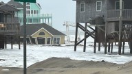 At least five houses collapse on North Carolina's Outer Banks