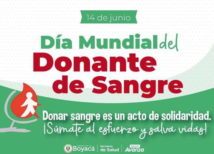 Hoy 14 de junio se conmemora el Día Mundial del Donante de Sangre