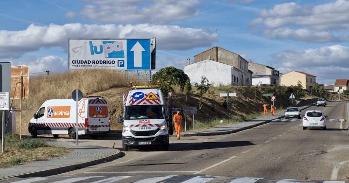 Herido un motorista en un accidente en Ciudad Rodrigo