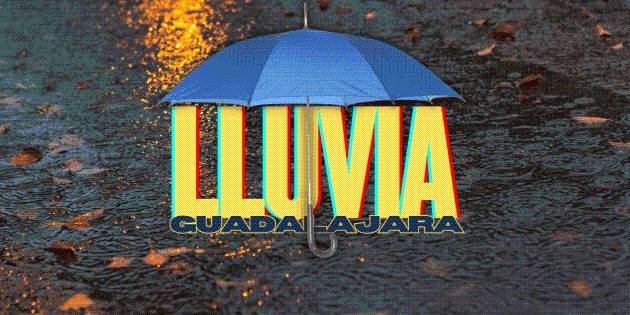 Viernes con lluvias a esta hora de la noche en Guadalajara