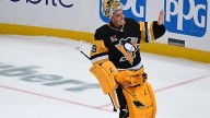Retired Marc-Andre Fleury receives emotional farewell in final game with Penguins