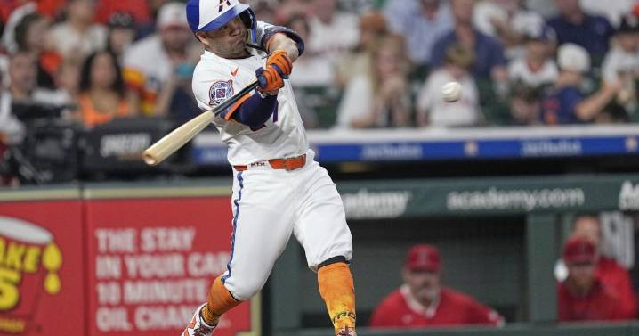 Altuve's homer and Garcia's strong return power the Astros past the Angels, 8