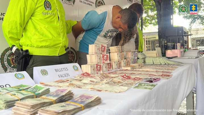 Por presuntamente fabricar billetes falsos en el Meta, fueron enviados a la cárcel