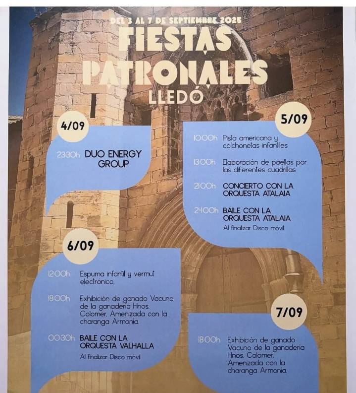 Actos para los próximos días en la provincia