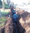 Continúan los trabajos para la extensión de las redes de agua y cloacas
