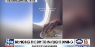 Influencer makes DIY pasta in plane seat, sparks debate