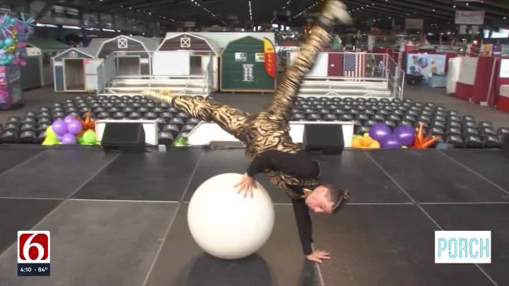 WATCH: Inspyral Circus performer gives sneak peek of his Tulsa State Fair show