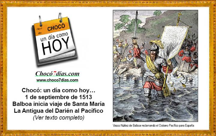 Chocó: un día como hoy… 1 de septiembre