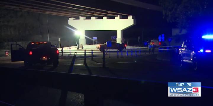 Nighttime road closures in place for Kanawha County project