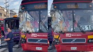Conductor Choca Contra Metrobús Hoy en Iztapalapa
