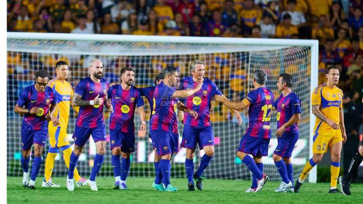 Con hat-trick de David Villa, Barcelona venció a Tigres 3