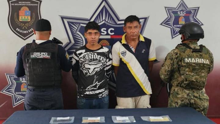 Detienen en flagrancia a dos extorsionadores en Cancún