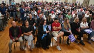Large crowd turns out in Hasbrouck Heights to honor Charlie Kirk
