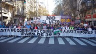 Trabajadores del Garrahan, universidades y el sindicalismo combativo se movilizaron contra los vetos de Milei
