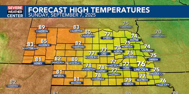 Chilly Sunday morning followed by a mild afternoon