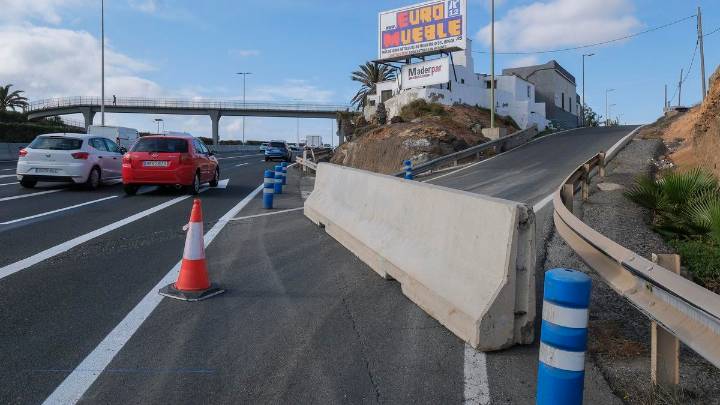 El enlace de la GC-1 con La Pardilla continuará cerrado cerca de un año más