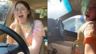 Video | Joven volcó su vehículo por ir cantando a “todo pulmón” canciones de Britney Spears