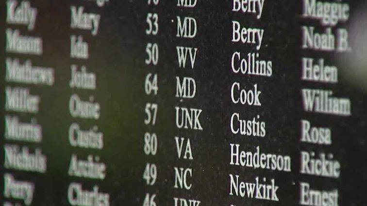 Memorial honors 1,700 buried in unmarked graves at Crownsville hospital