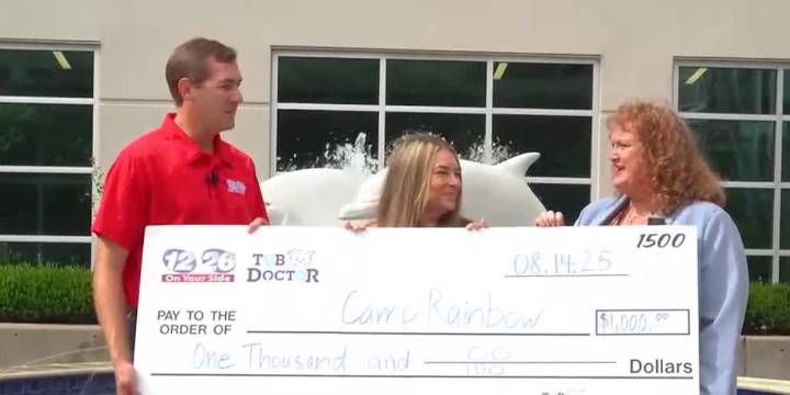 3-Degree Guarantee: Camp Rainbow gets $1,000