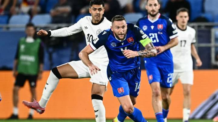 Eslovaquia sorprende a Alemania en eliminatoria mundialista