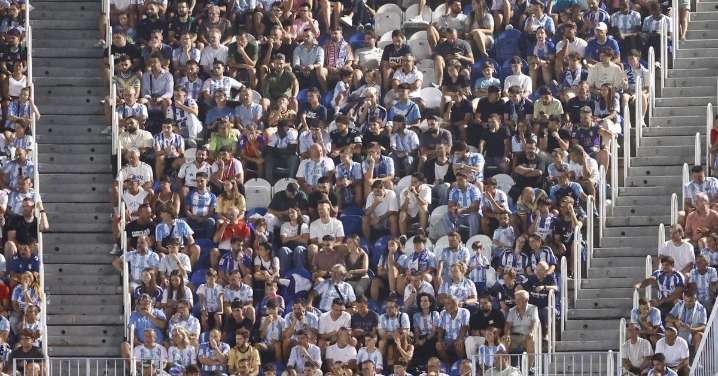 Búscate en las gradas de La Rosaleda durante el Málaga