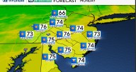 Pleasant Monday in Philadelphia region, chance of showers later this week. Here's the weather forecast.