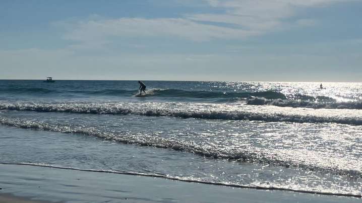 Scenes from Wrightsville Beach as two storms grow in the…